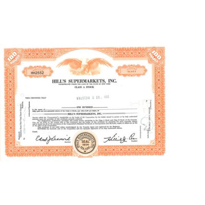 Hill's Supermarkerts Inc (Titre 100 Act)