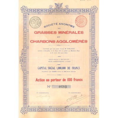 S.A. des Graisses Minérales et Charbons Agglomérés (Act 100 F)