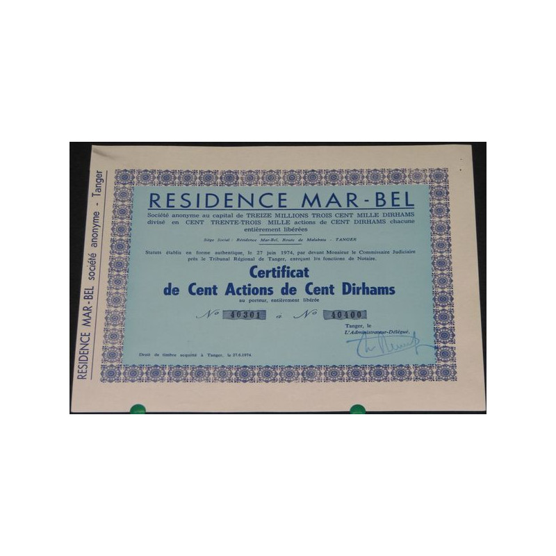 Résidence Mar-Bel (100 Ac)