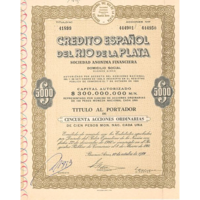 Credito Espanol del Rio de la Plata (Act 5000 $)