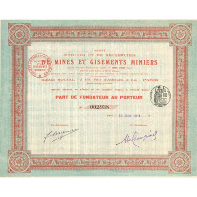 Sté d'Etudes et de Recherches de Mines et Gisements Miniers (PF)