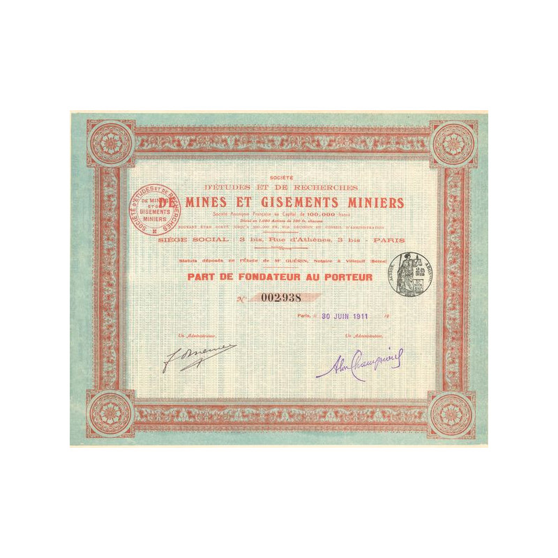 Sté d'Etudes et de Recherches de Mines et Gisements Miniers (PF)