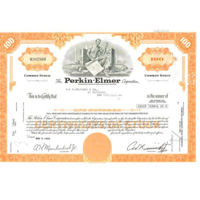 The Perkin-Elmer Corp (Orange)(Titres 100 Act)