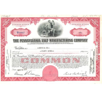 The Pennsylvania Salt Manufacturing Cy (Cerif Nomin)