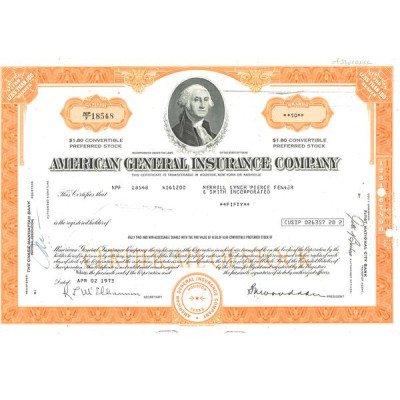 American General Insurance Cy (Titre 50 Act)