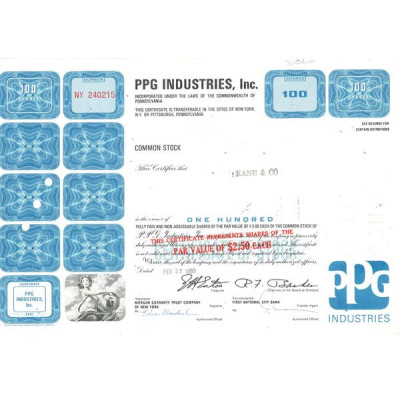 PPG Industries Inc (Titre 100 Act)
