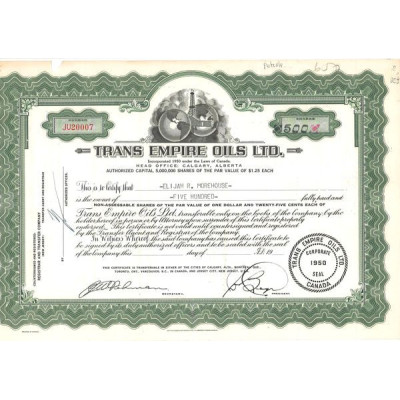 Trans Emprie Oils LTD (Titre 500 Act)