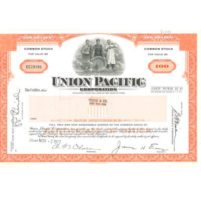 Union Pacific Corp (Titre 100 Act)