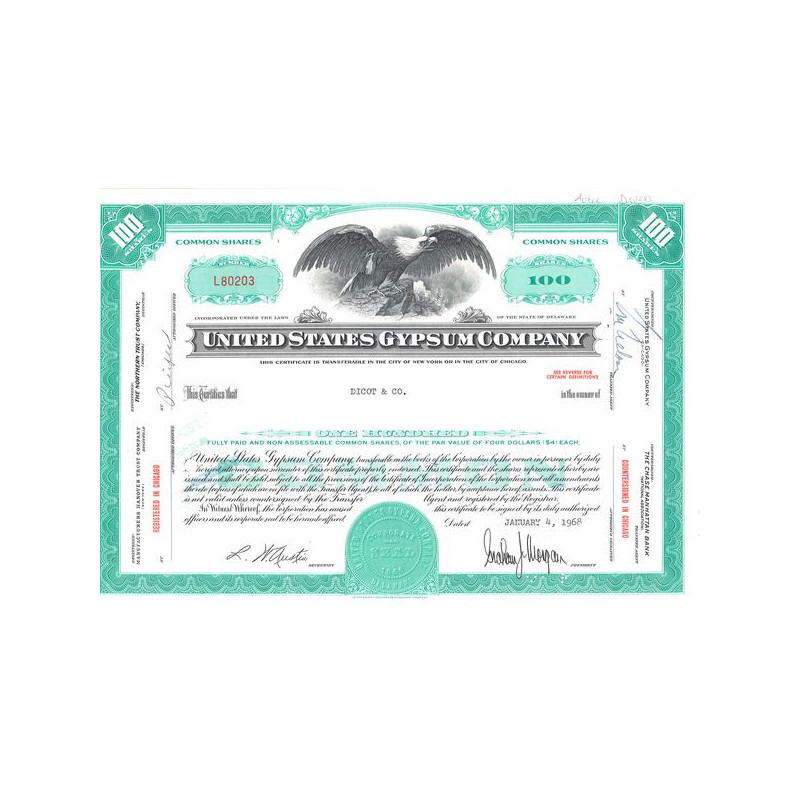 United States Gypsum Cy (Titre 100 Act)