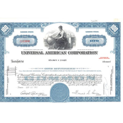 Universal American Corp (Titre 100 Act)