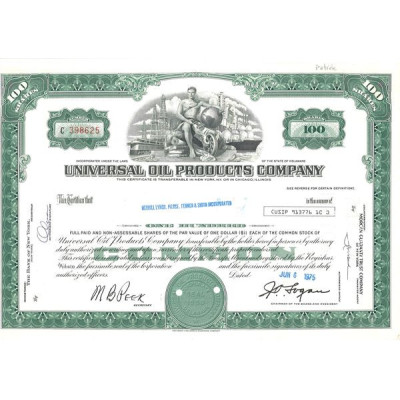 Universal Oil Products Cy (Titre 100 Act)