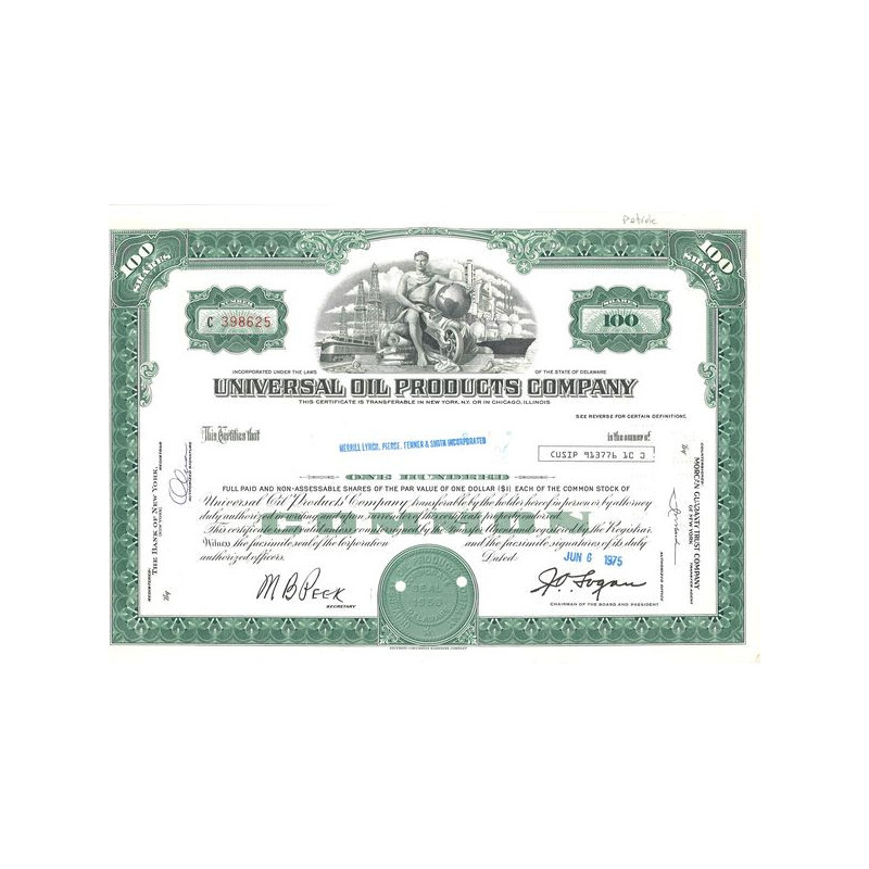 Universal Oil Products Cy (Titre 100 Act)
