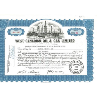 West Canadian Oil & Gas Ltd (Titre 100 Act)