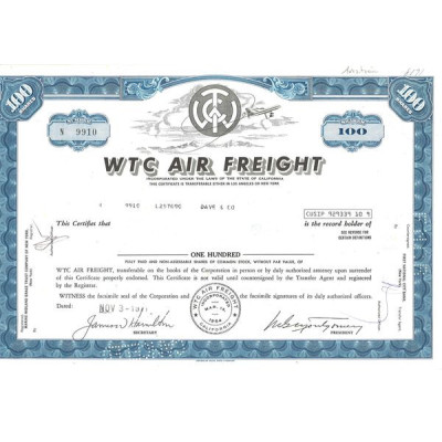 WTC Air Freight (Titre 100 Act)