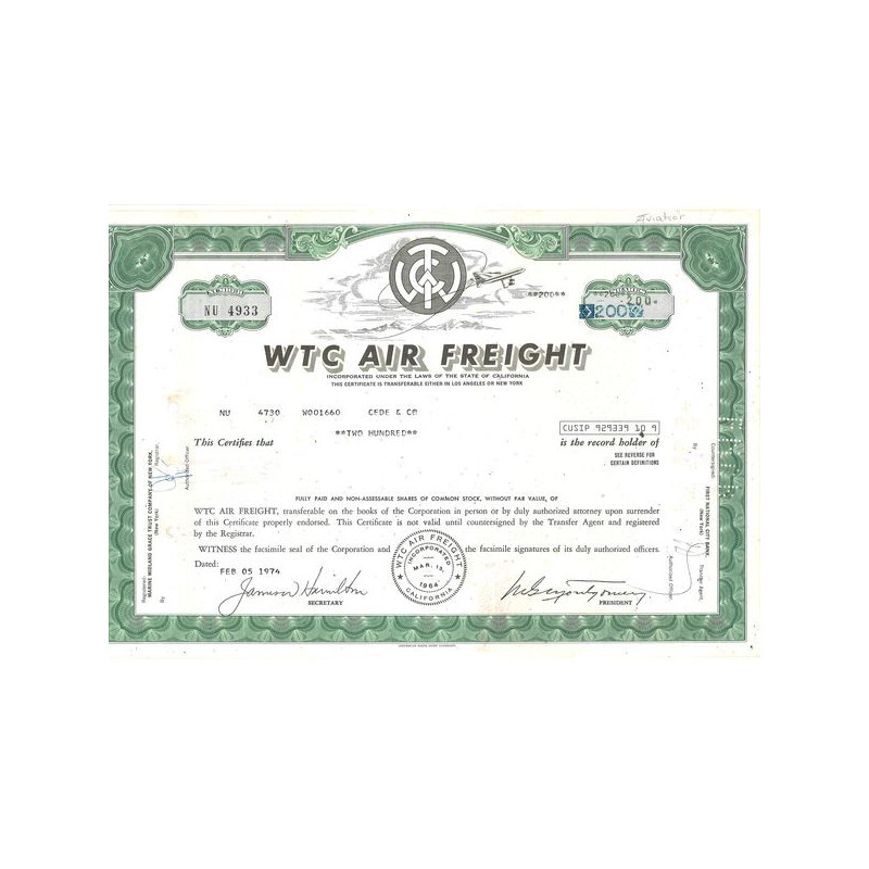 WTC Air Freight (Titre 200 Act)