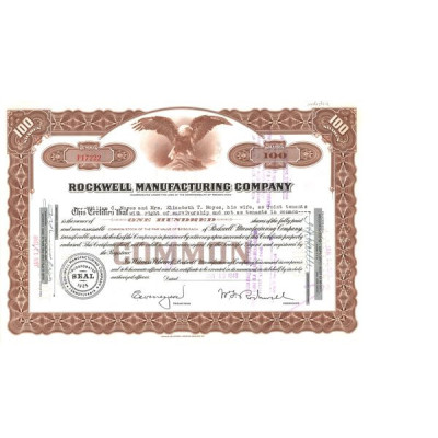 Rockwell Spring and Axle Cy (Marron)(Titre 100 Act)