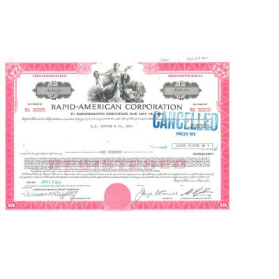 Rapid-American Corp (Titre 100 Act)