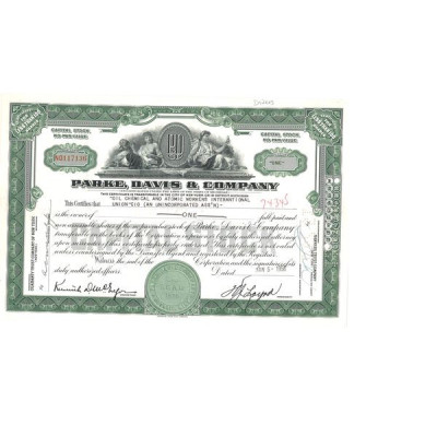 Parke Davis & Cy (Titre 01 Act)