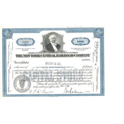 The New York Central Railroad Cy (Titre 100 Act)