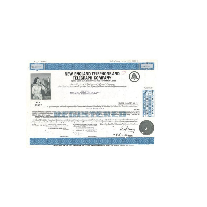 New England Telephone and Telegraph Cy (Titre 10000 Act)