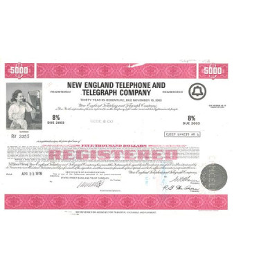 New England Telephone and Telegraph Cy (Act 5000 $)
