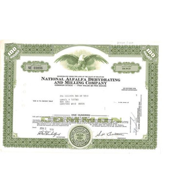 National Alfalfa Dehydrating and Milling Cy (Titre 100 Act)