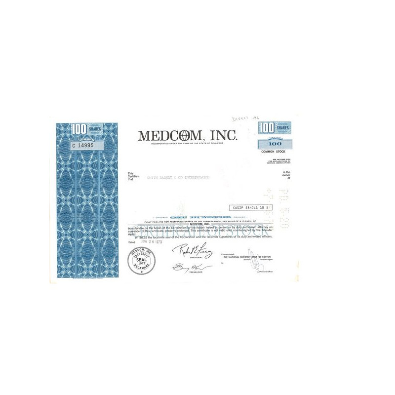 Medcom Inc (Bleu)(Titre 100 Act)