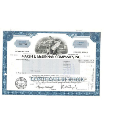 Marsh & McLENNAN Cy Inc (Titre 100 Act)