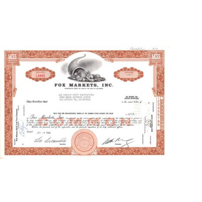 Fox Markets Inc (Titre 01 Act)