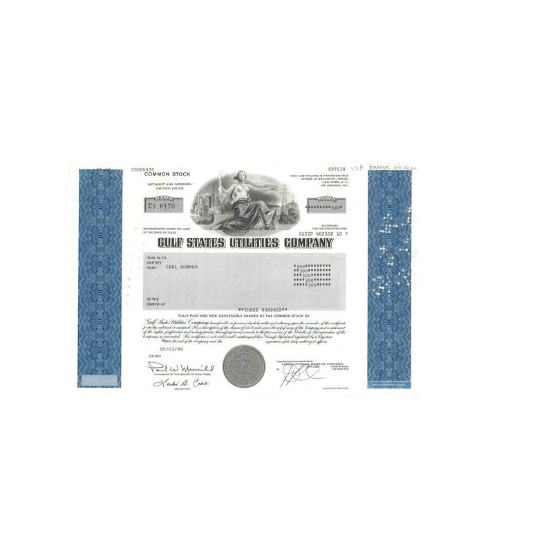 Gulf States Utilities Cy (Titre 300 Act)