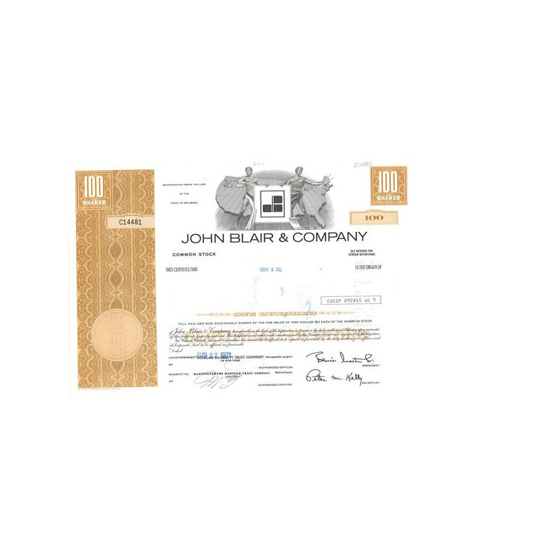 John Blair & Cy (Jaune)(Titre 100 Act)