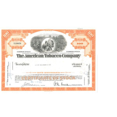 The American Tobacco Cy (Titre 100 Act)