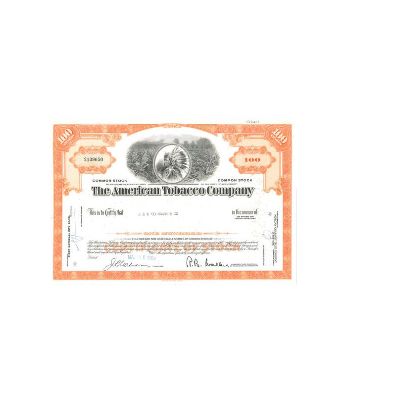 The American Tobacco Cy (Titre 100 Act)