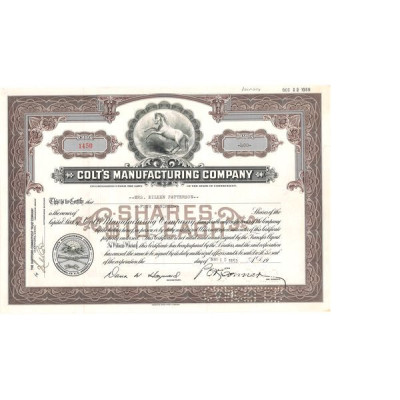 Colt's Manufacturings Cy (Titre 400 Act)