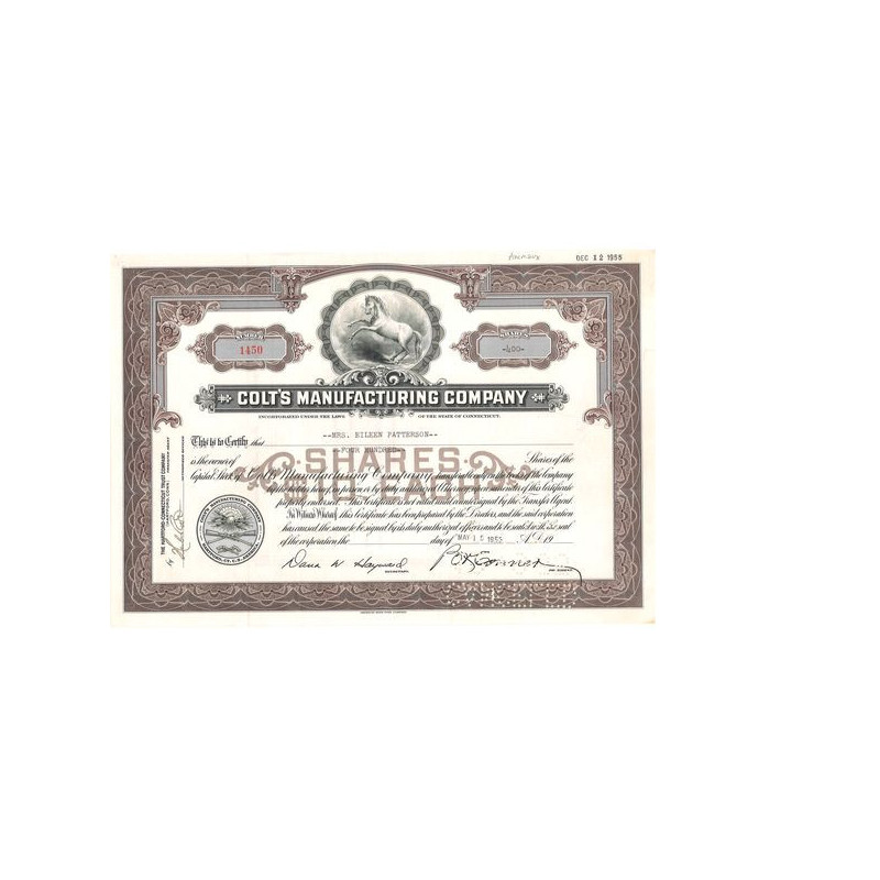 Colt's Manufacturings Cy (Titre 400 Act)