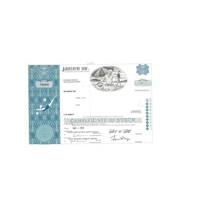 Jantzen Inc (Titre 10 Act)