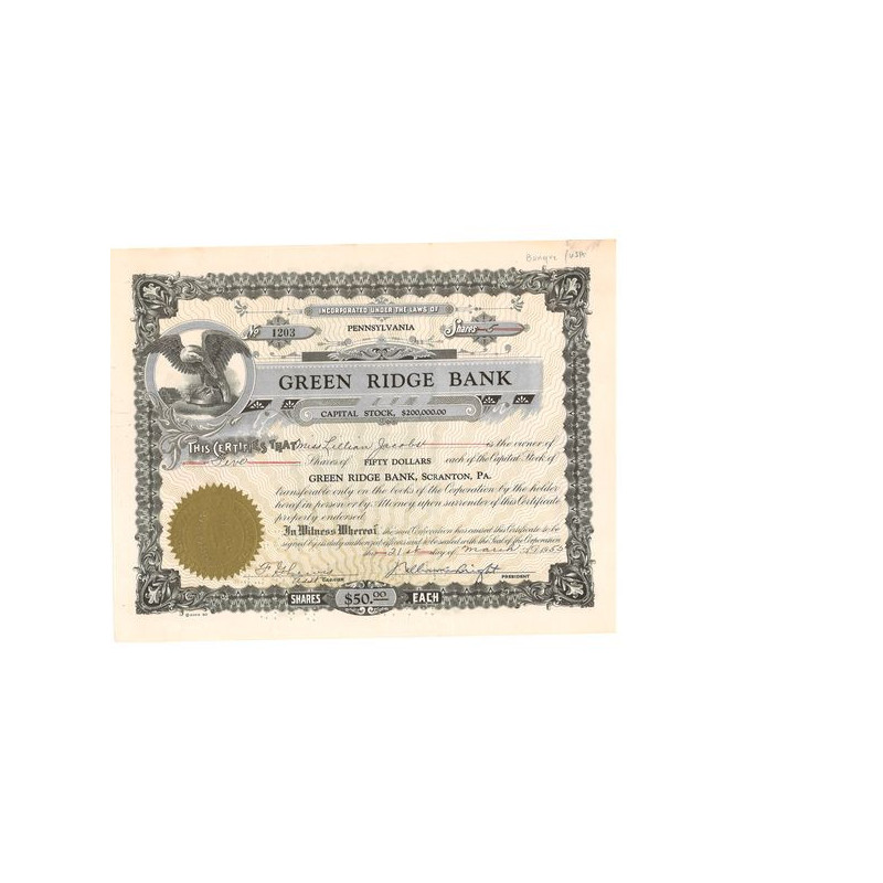 Green Ridge Bank (Titre 05 Act)