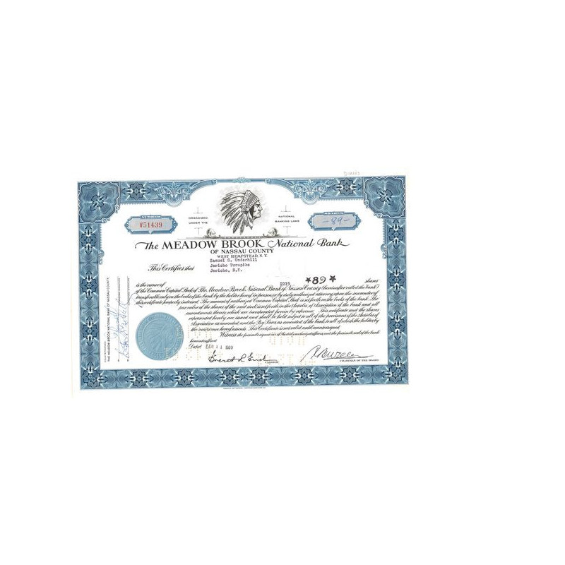 The Meadow Brook National Bank (Titre 89 Act)