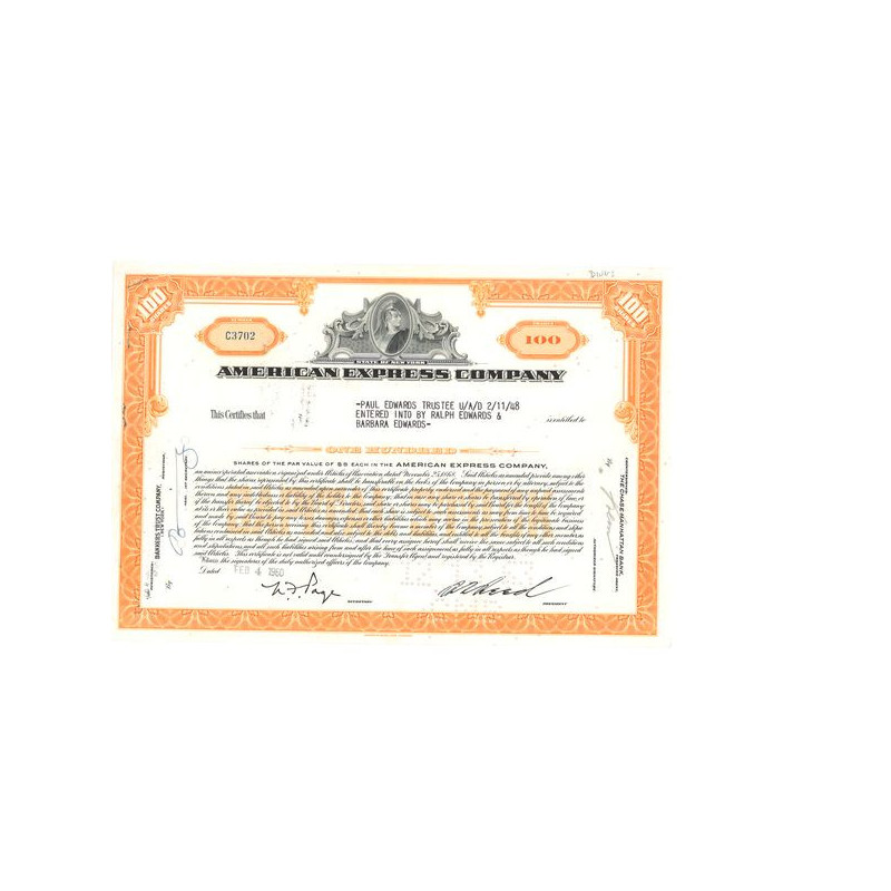 American Express Cy (Orange)(Titre 100 Act)