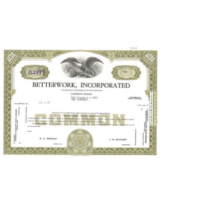 Betterwork Inc (Titre 100 Act)