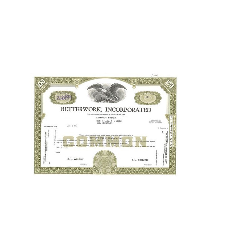 Betterwork Inc (Titre 100 Act)