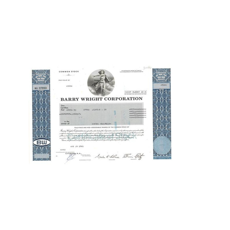 Barry Wright Corp (Titre 500 Act)