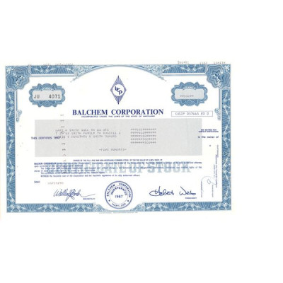 Balchem Corp (Titre 500 Act)