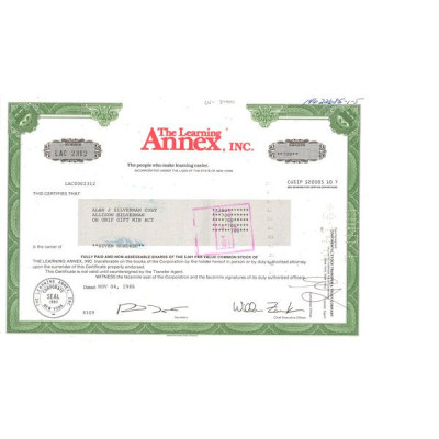 The Learning Annex Inc (CN Act)