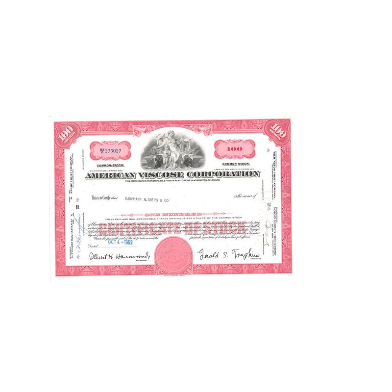 American Viscose Corp (Titre 100 Act)