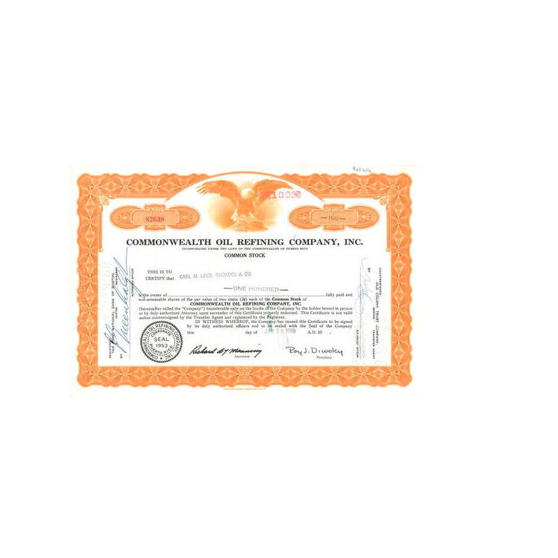 Commonwealth Oil Refining Cy Inc (Cn)