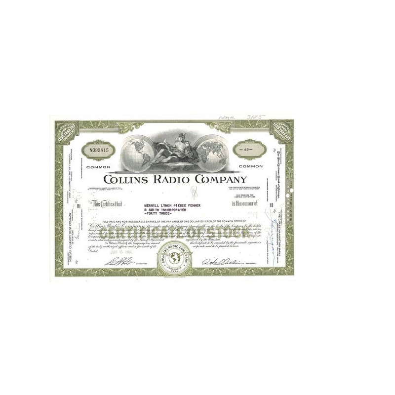 Collins Radio Cy (Verte)(Titre 100 Act)