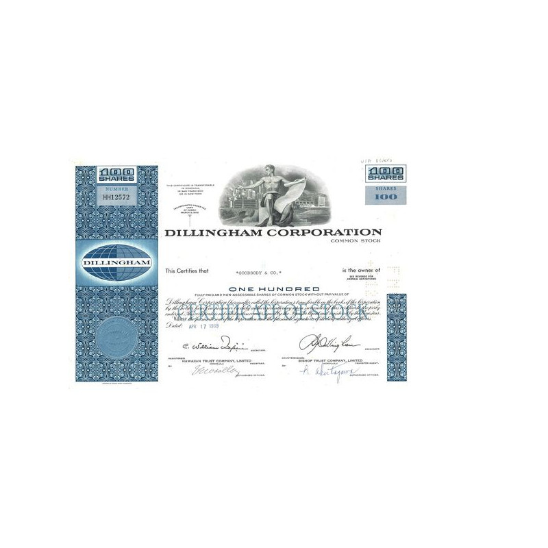 Dillingham Corp (Titre 100 Act)