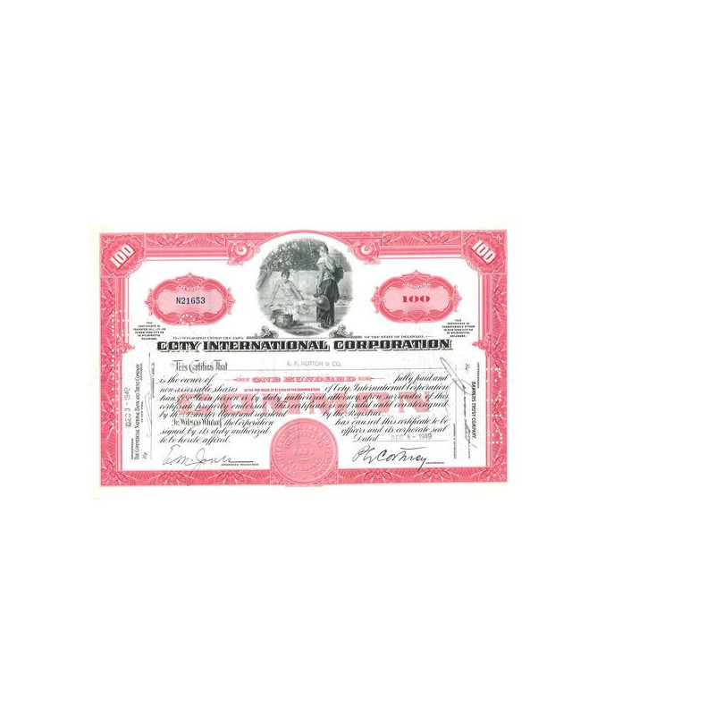 Coty International Corp (Titre 100 Act)