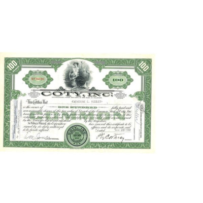 Coty Inc (Titre 100 Act)